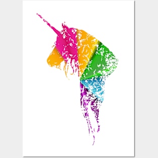 Rainbow Unicorn Posters and Art